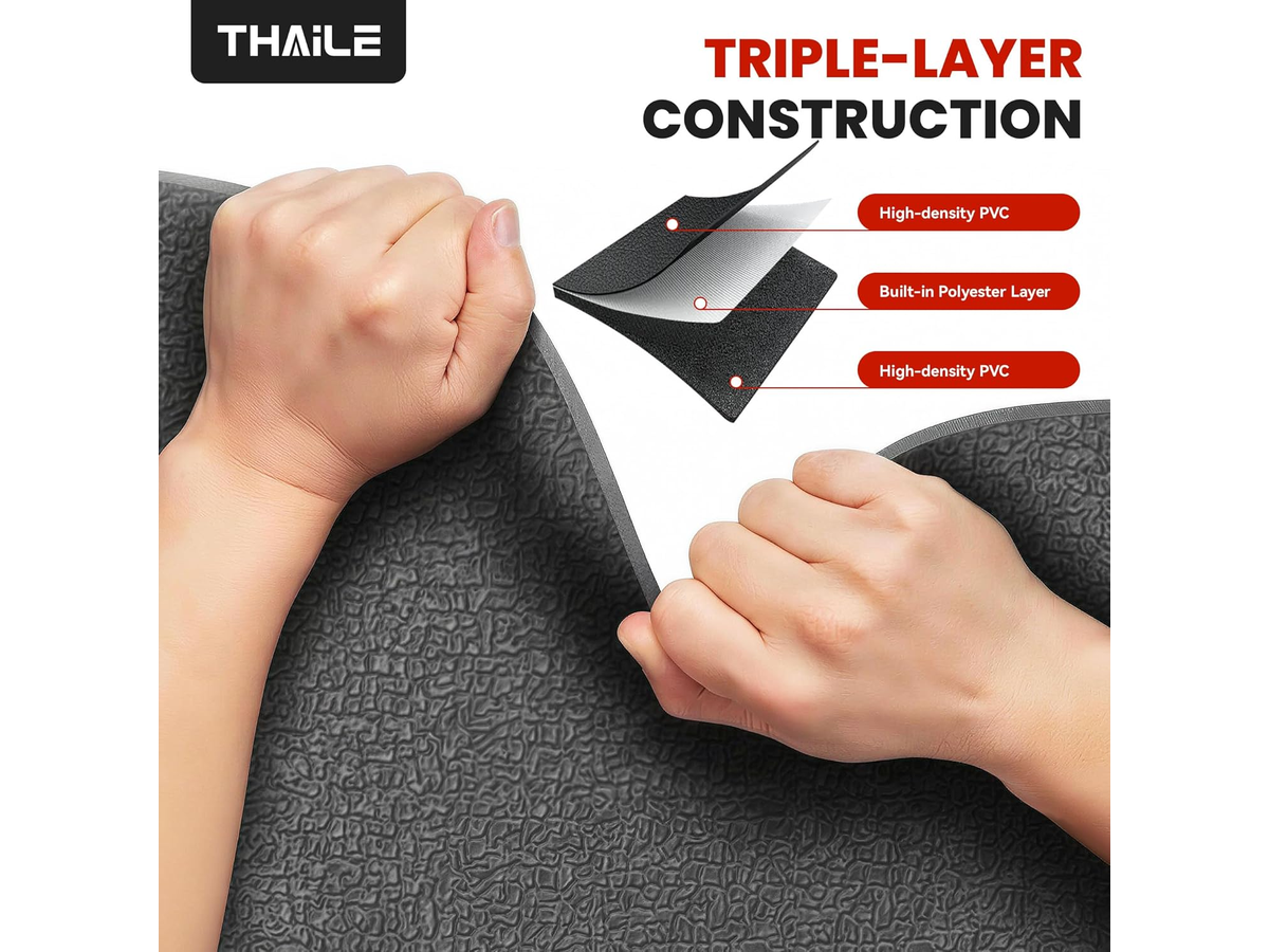 Treadmill Mat 140 × 70 cm Heavy Duty Non Slip Home Gym Equipment Floor Protection Mat