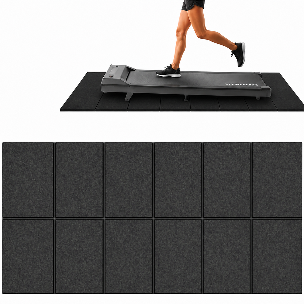 Treadmill Mat 140 × 70 cm Heavy Duty Non Slip Home Gym Equipment Floor Protection Mat