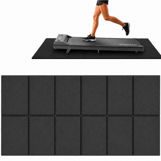 Treadmill Mat 140 × 70 cm Heavy Duty Non Slip Home Gym Equipment Floor Protection Mat