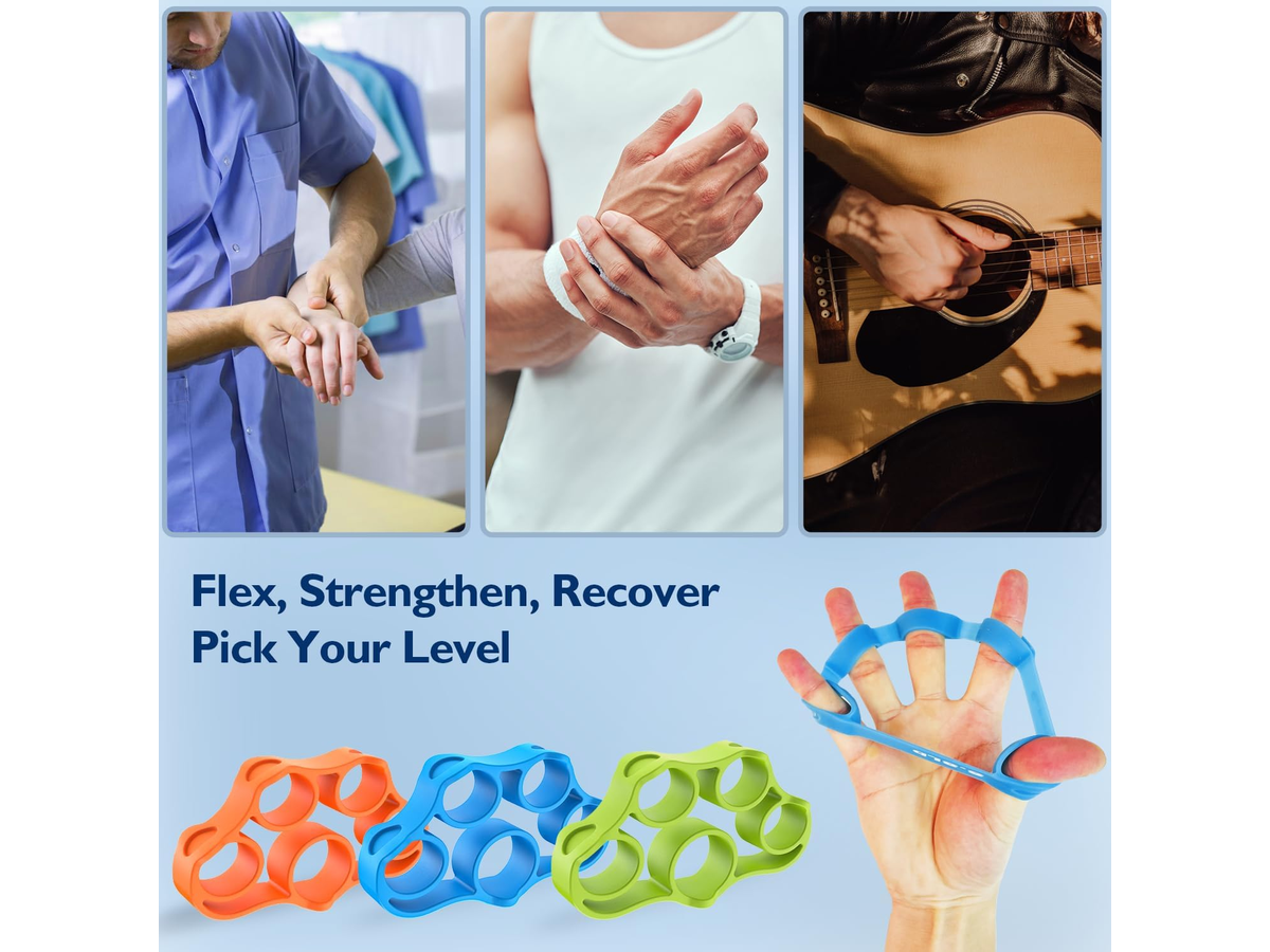 Hand Grip Strength Trainer 9 Piece Hand Grip & Finger Exerciser Forearm Strengthener Kit