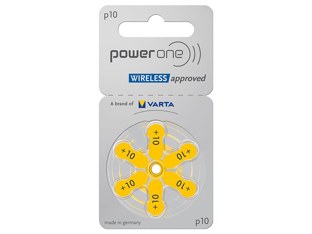 Power One Size 10 Hearing Aid Batteries Zinc Air Battery Pack (60 Batteries)