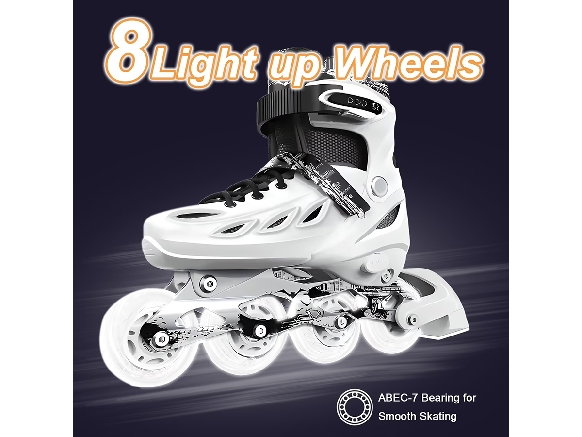 Adjustable Inline Skates Light Up Roller Blades