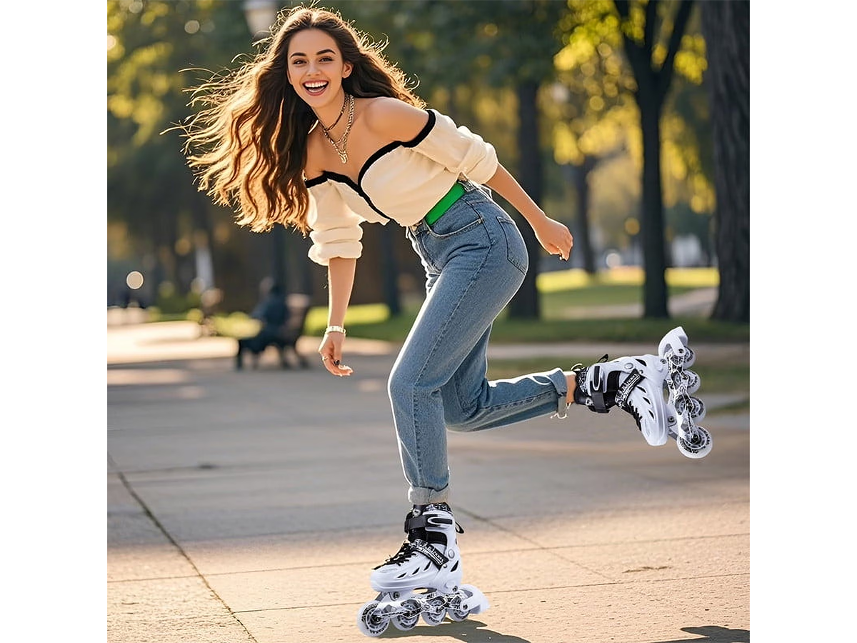 Adjustable Inline Skates Light Up Roller Blades