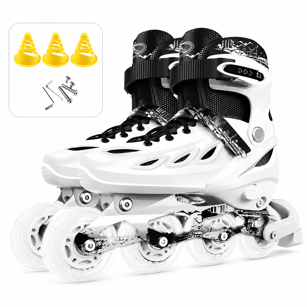 Adjustable Inline Skates Light Up Roller Blades