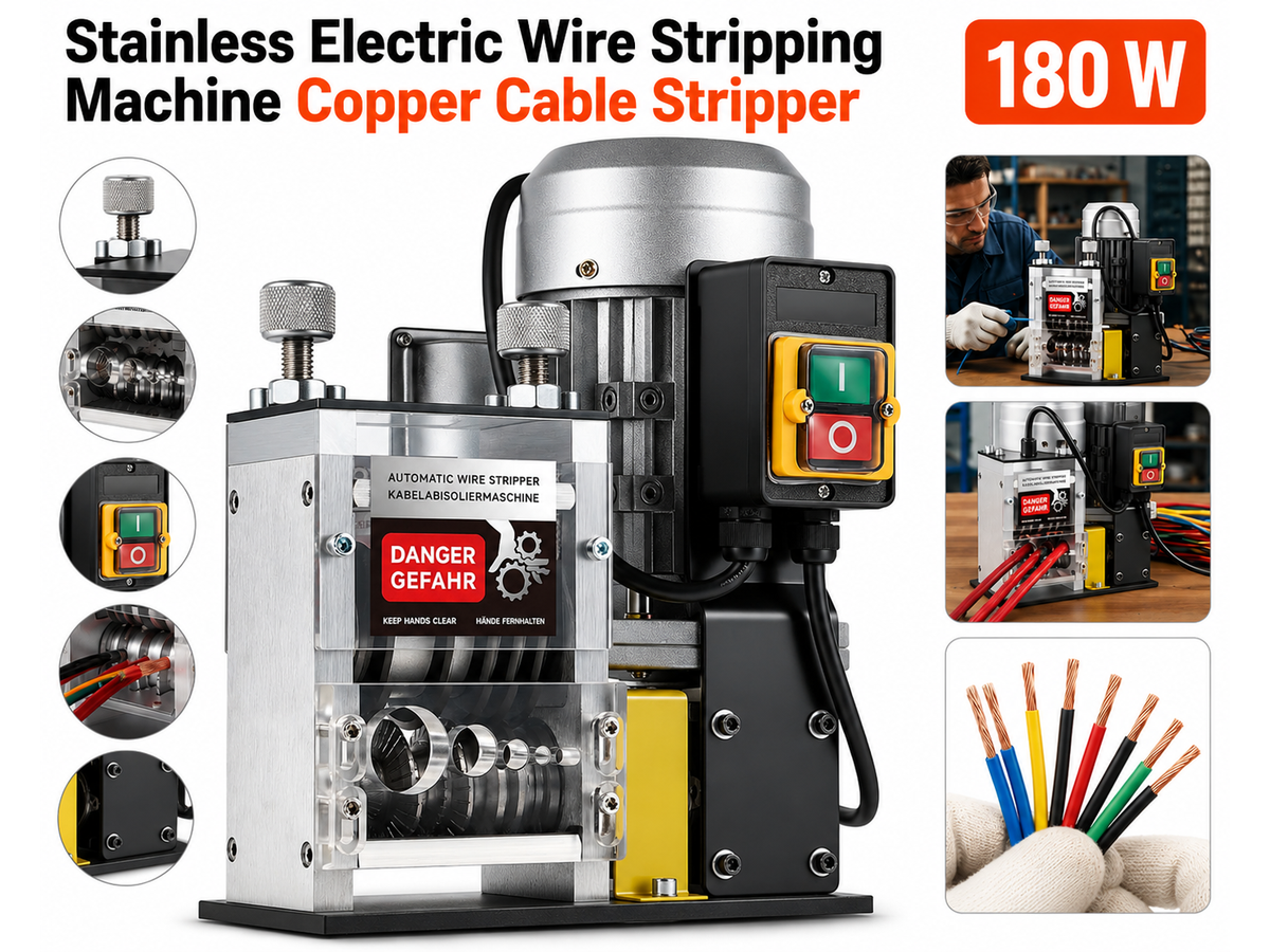 Wire Stripping Machine 180W Electric Copper Cable Stripper