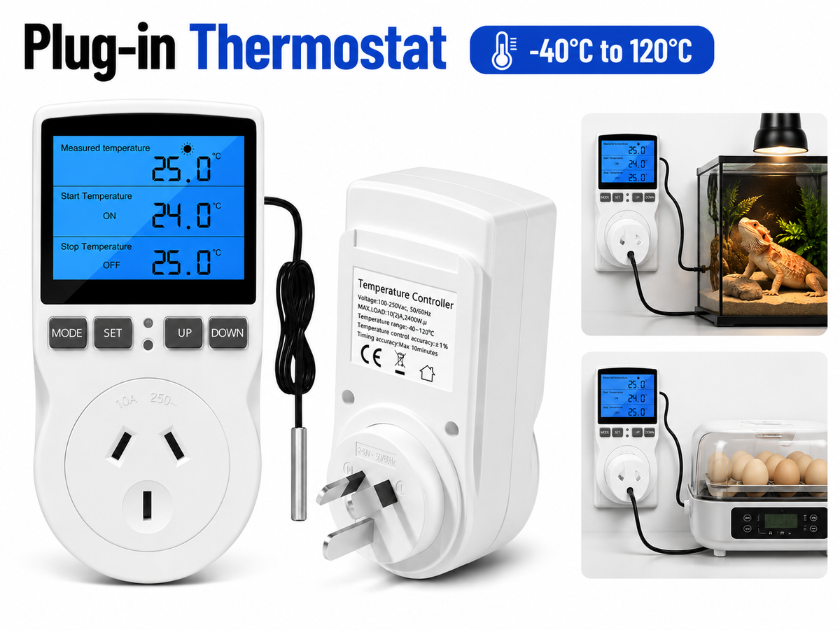 Digital Thermostat Temperature Controller with LCD Display