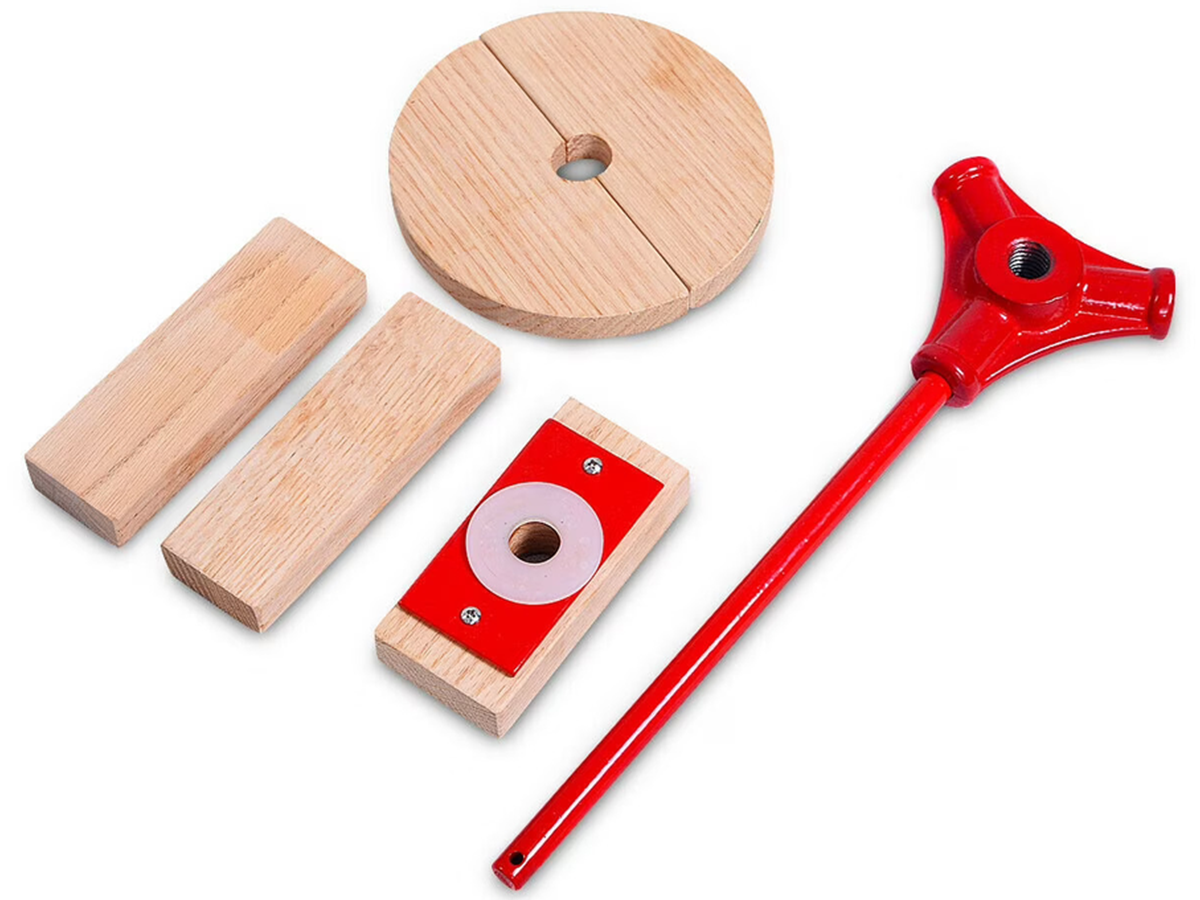 Fruit And Wine Press Machine 6L Manual Oak Wood Cider, Juice & Wine Press