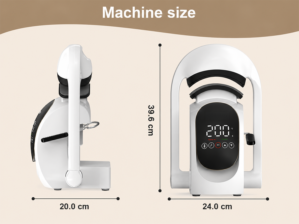 Heat Press Machine Automatic Hat Press with Touchscreen and Two Cap Platens