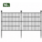 10 Pack Metal Garden Barrier Fence No Dig Garden Fence for Yard