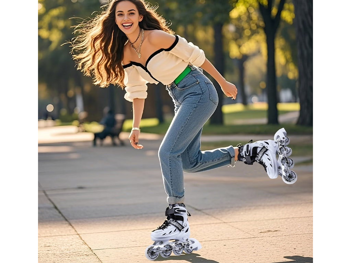 Adjustable Inline Skates Light Up Roller Blades
