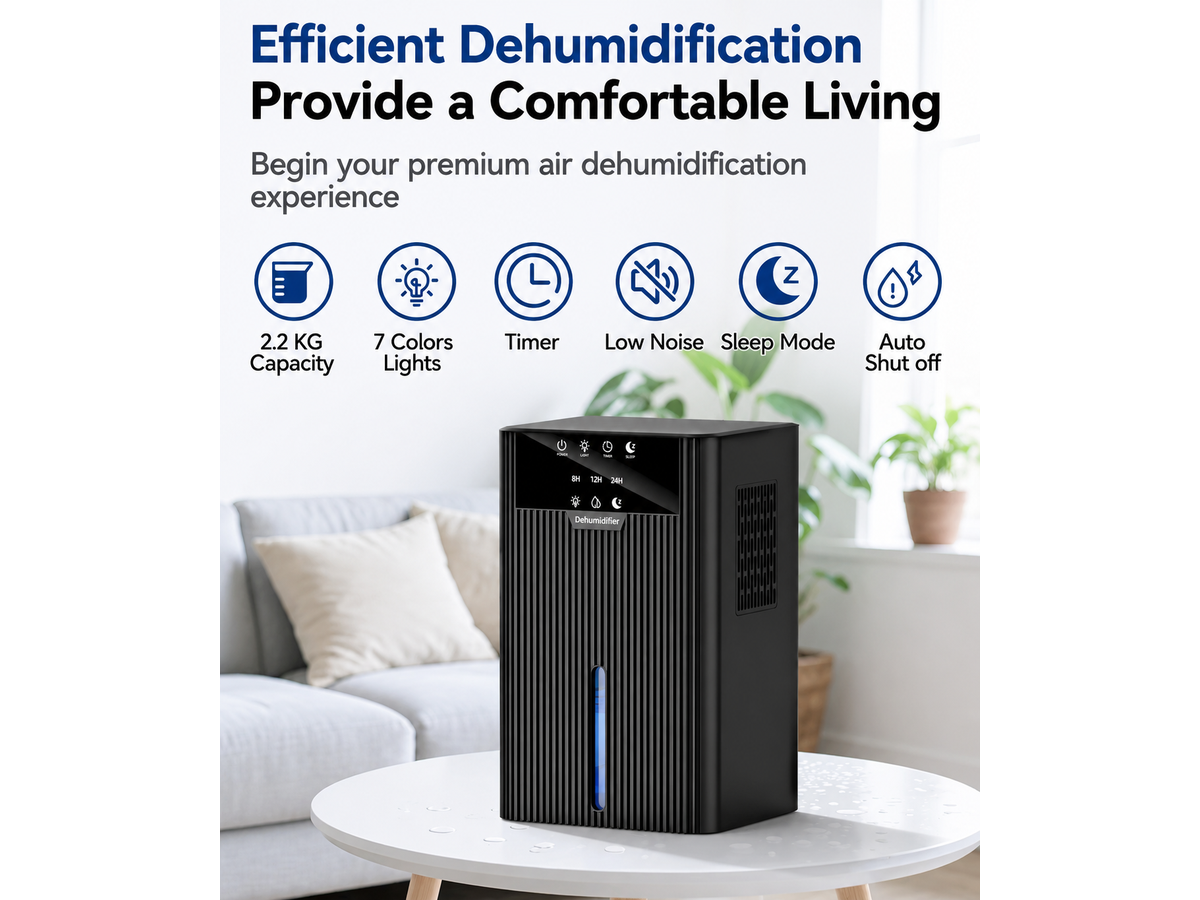 2200ML Dehumidifier Portable Dehumidifier