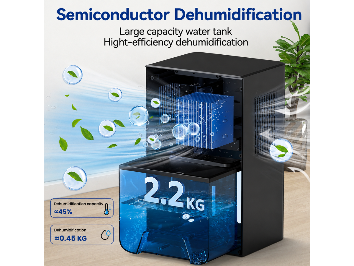 2200ML Dehumidifier Portable Dehumidifier