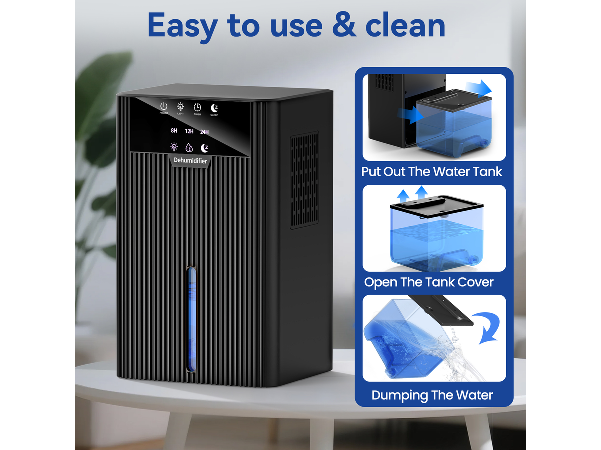 2200ML Dehumidifier Portable Dehumidifier