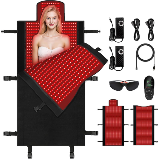 Red Light Therapy Mat Full Body LED Light Mat with 660nm & 850nm Dual Wavelength