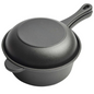 Cast Iron Saucepan with Lid 7 Inch Small Cooking Pot
