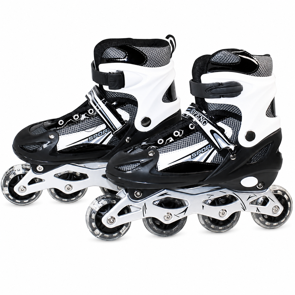 Adjustable Inline Skates with Light Up Wheels