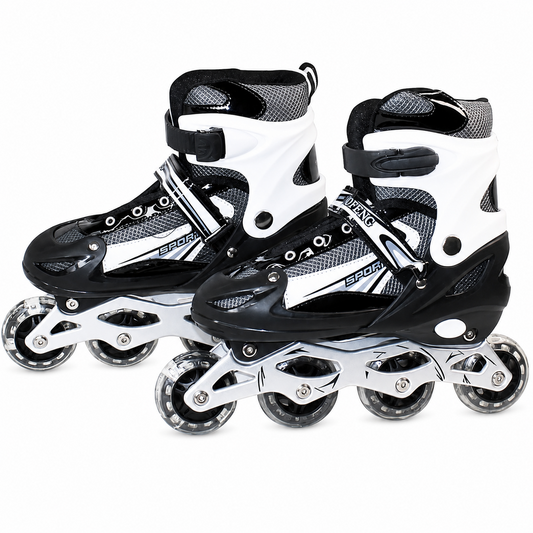 Adjustable Inline Skates with Light Up Wheels