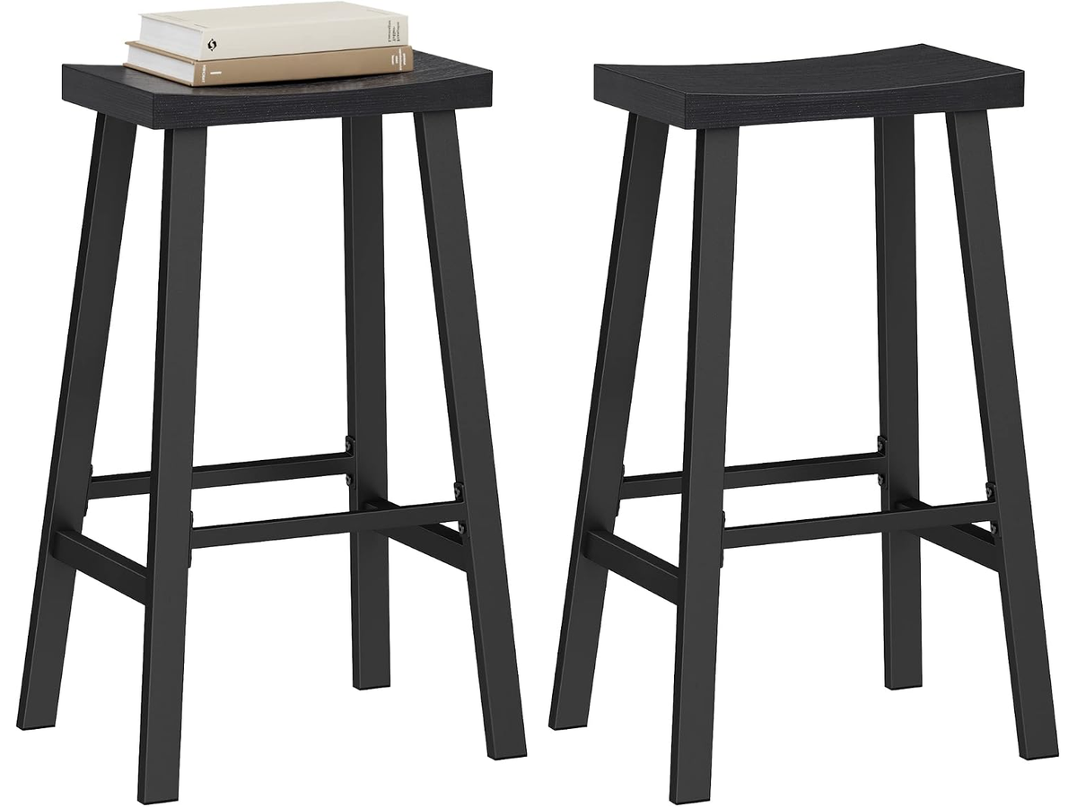 Bar Stools Kitchen Stools with Curved Seat