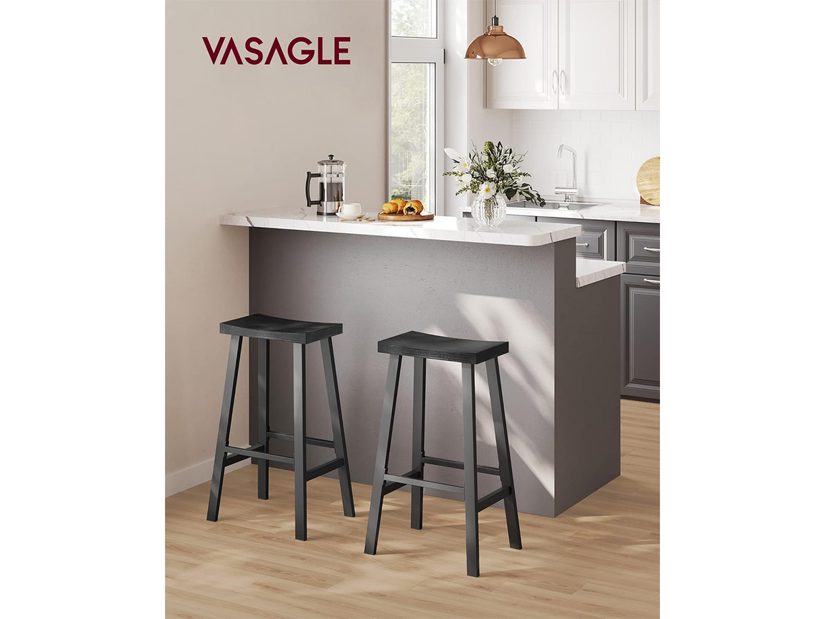 Bar Stools Kitchen Stools with Curved Seat