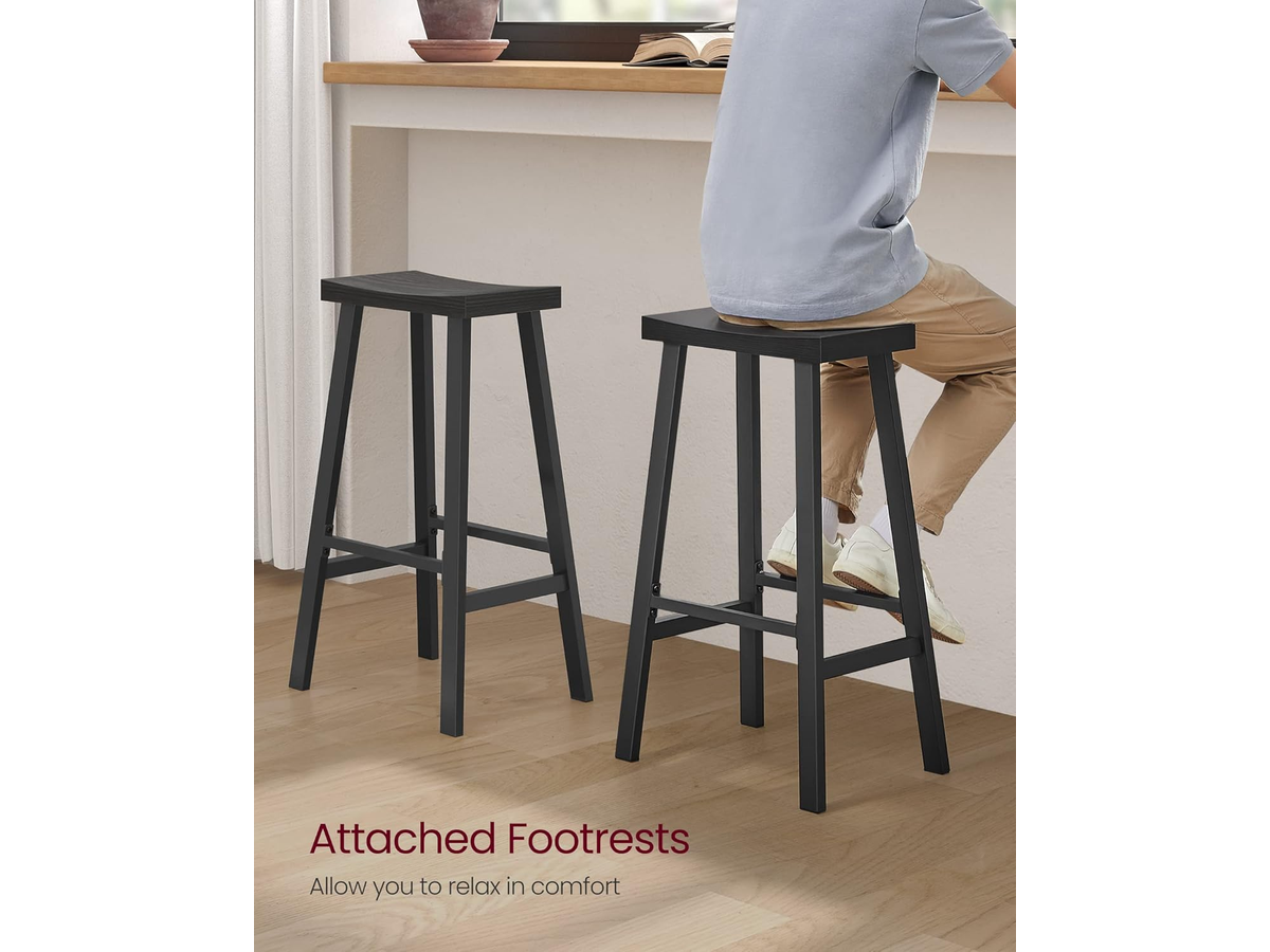 Bar Stools Kitchen Stools with Curved Seat