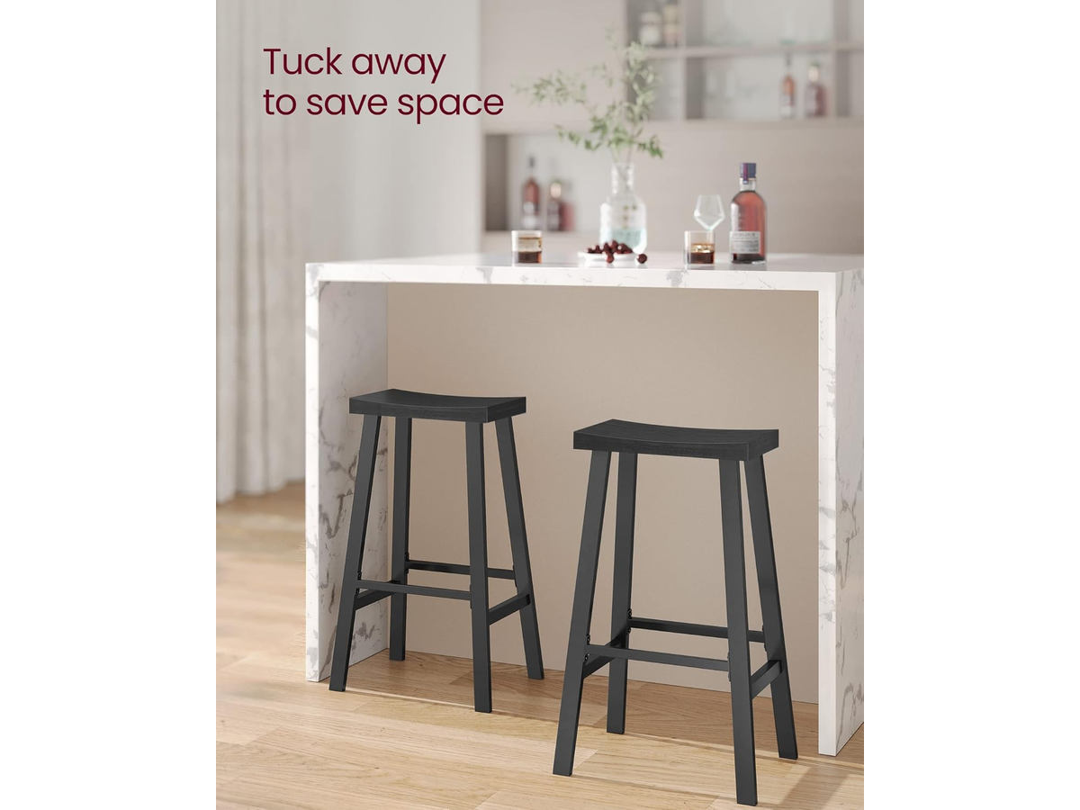 Bar Stools Kitchen Stools with Curved Seat