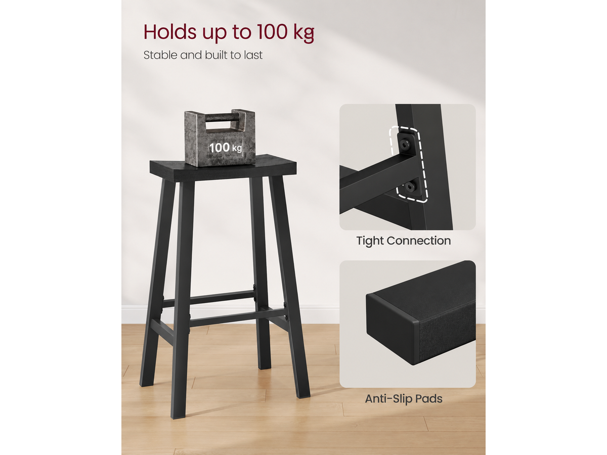 Bar Stools Kitchen Stools with Curved Seat