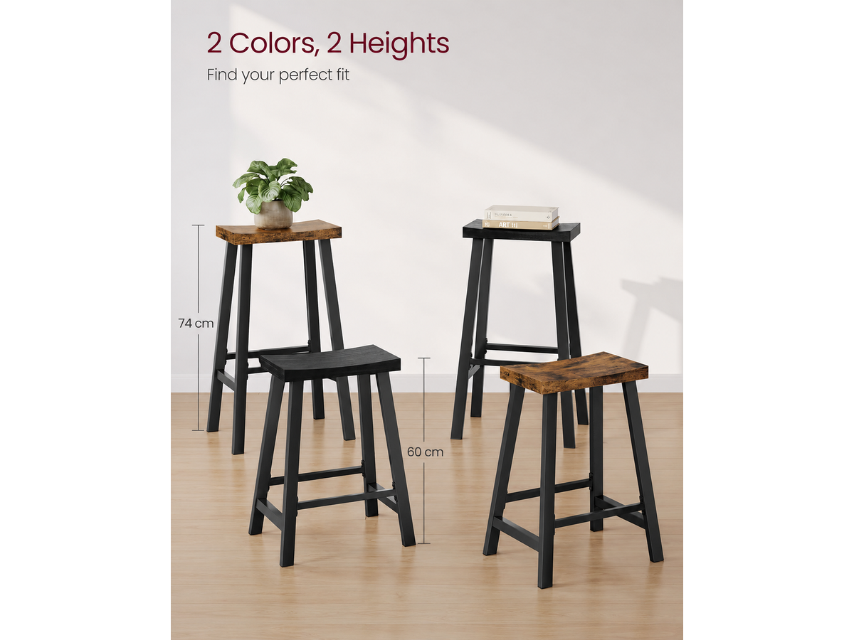 Bar Stools Kitchen Stools with Curved Seat