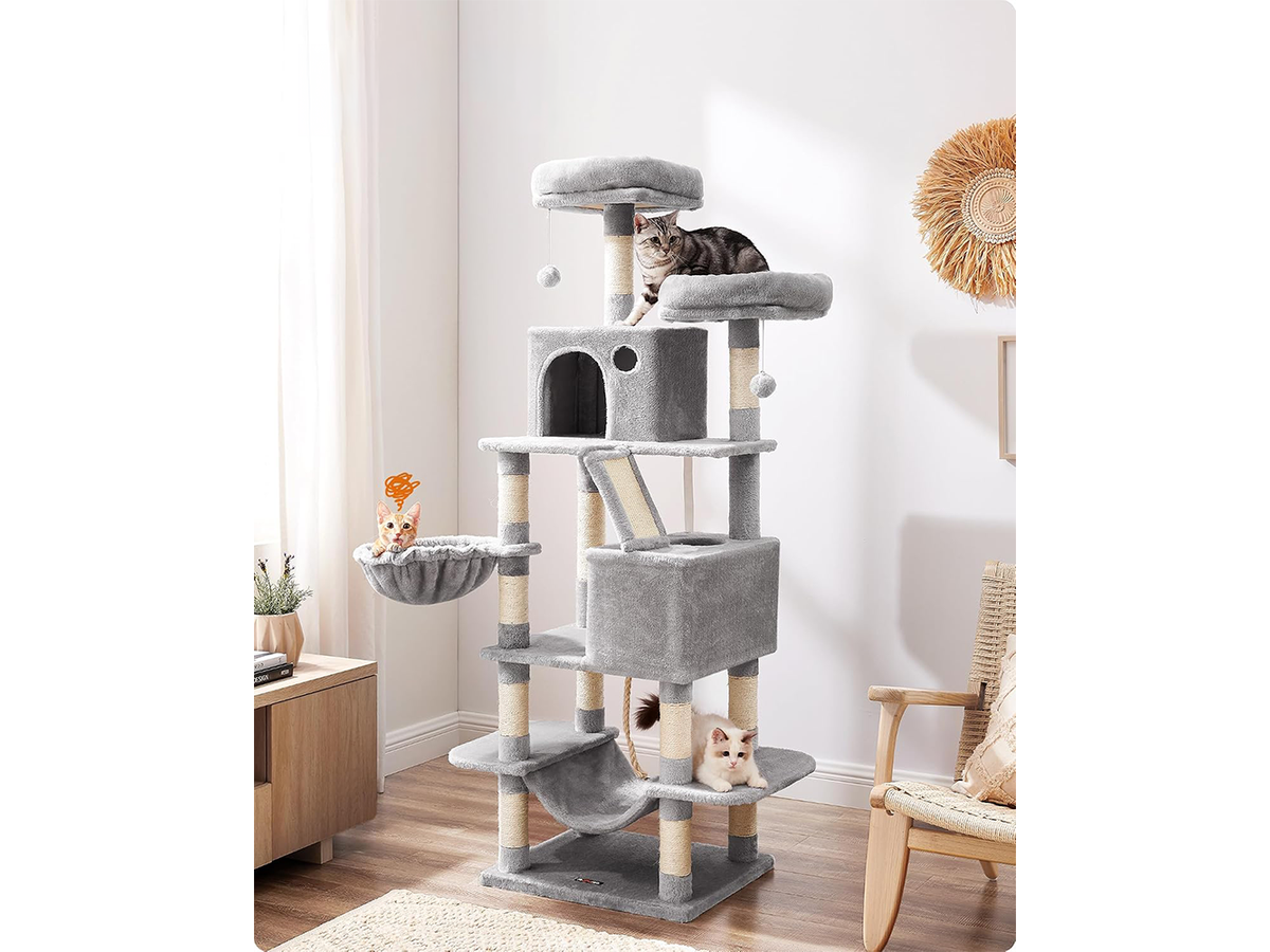 Cat Tree House Multi Level Cat Tower with Scratching Posts