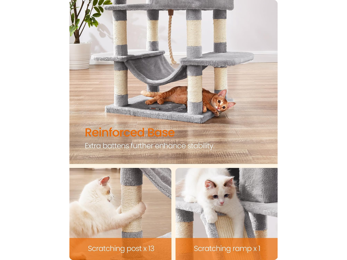 Cat Tree House Multi Level Cat Tower with Scratching Posts