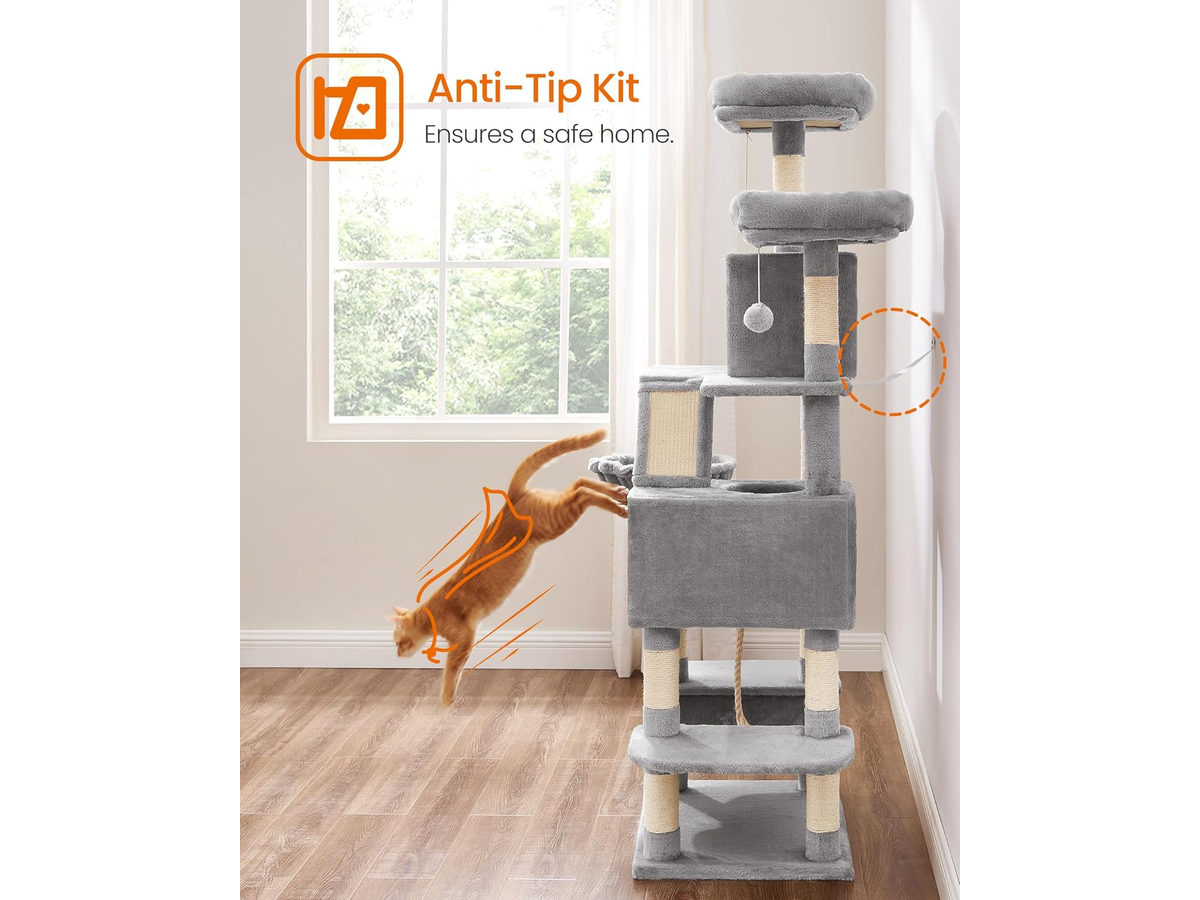 Cat Tree House Multi Level Cat Tower with Scratching Posts