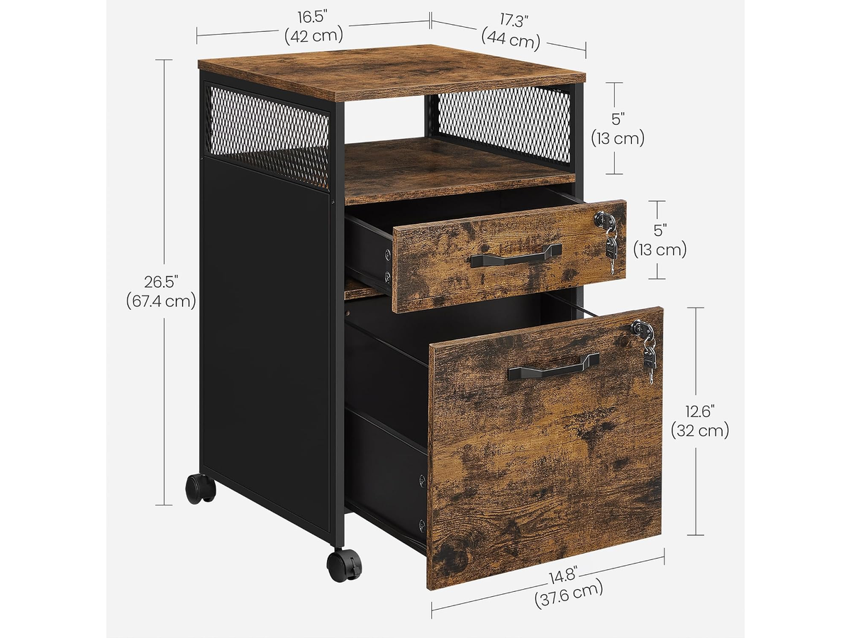 Office Filing Cabinet with Wheels File Organizer