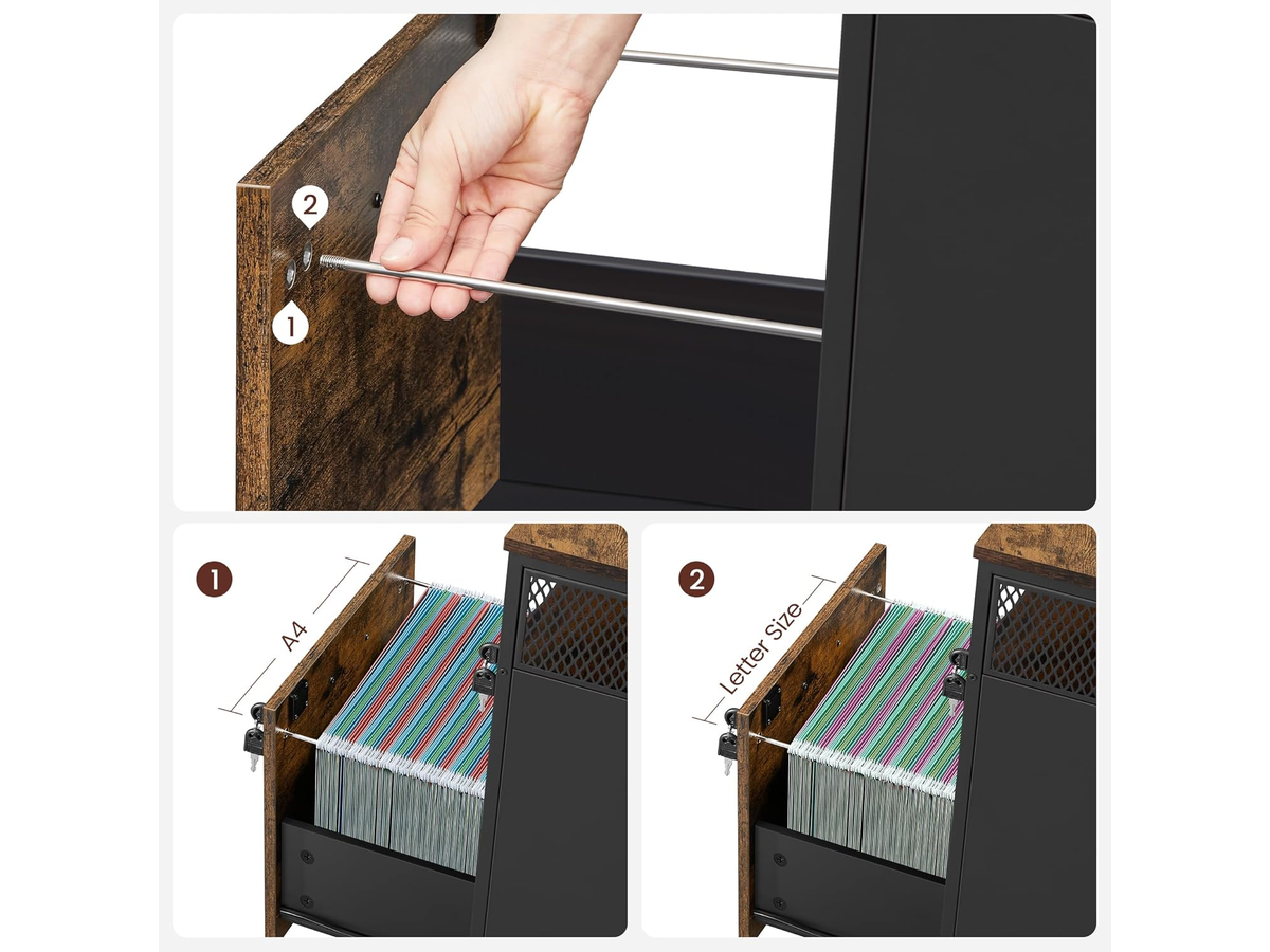 Office Filing Cabinet with Wheels File Organizer