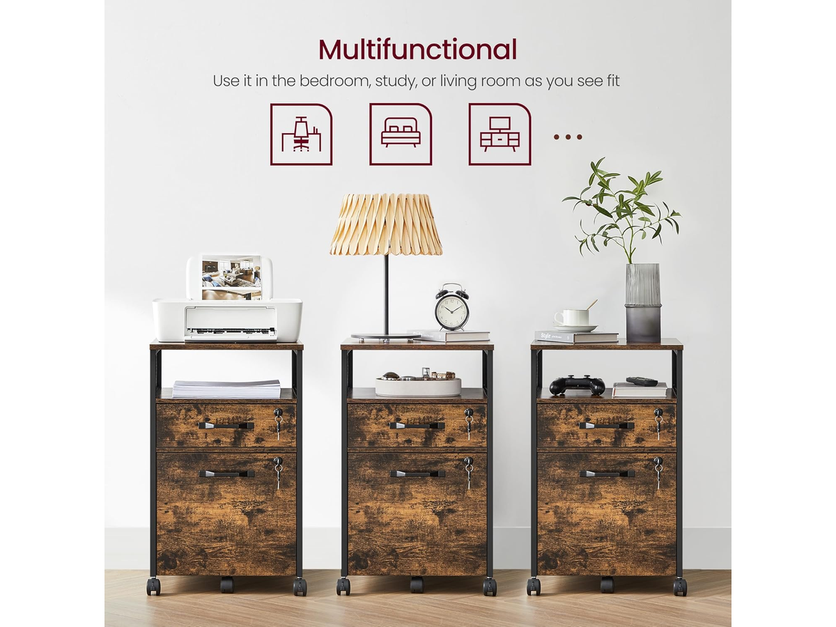 Office Filing Cabinet with Wheels File Organizer