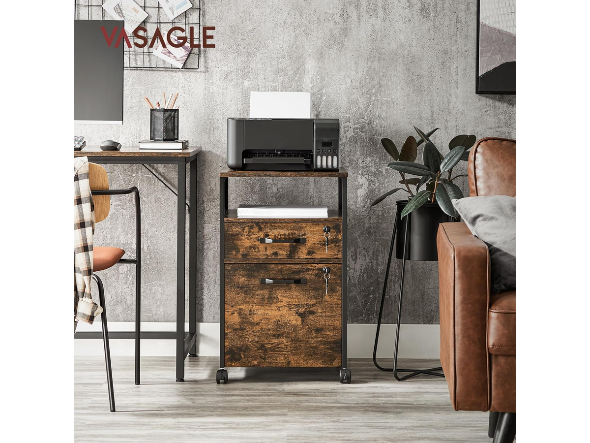 Office Filing Cabinet with Wheels File Organizer