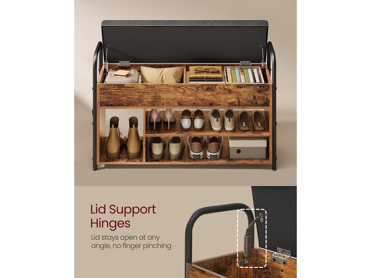 Shoe Storage Bench Entryway Shoe Rack with Storage Compartment