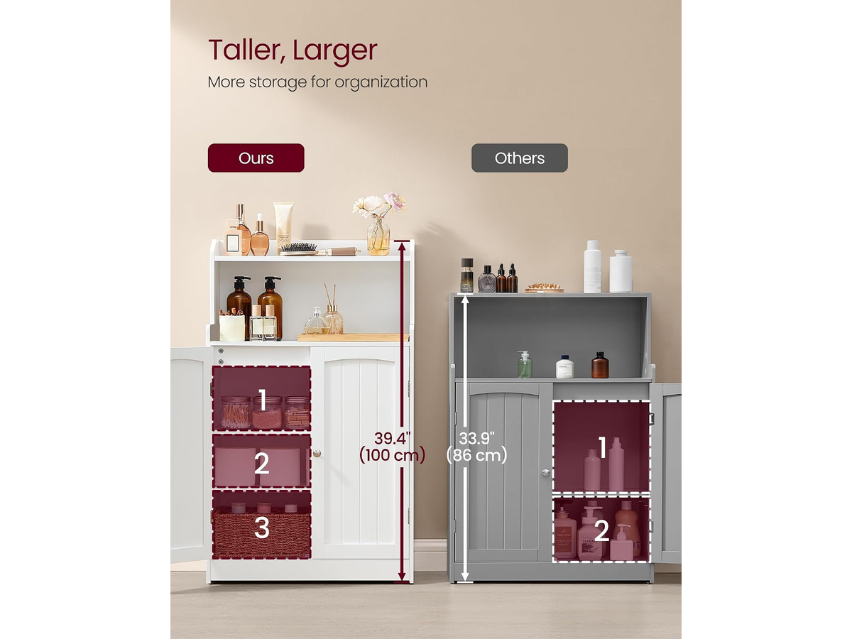 Freestanding Floor Cabinet Storage Cabinet with 2 Doors