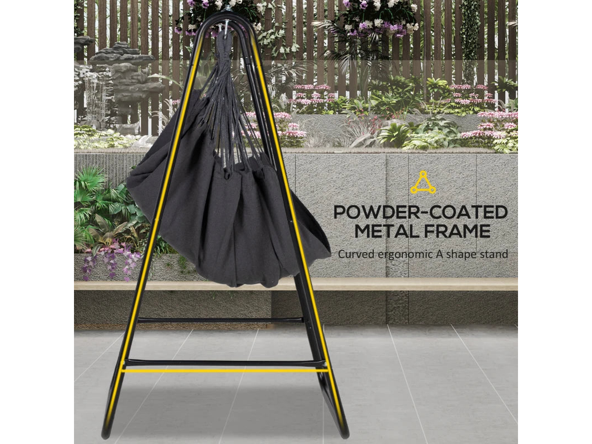 Hammock Chair Stand with Hanging Chair Foldable Heavy Duty Metal Frame