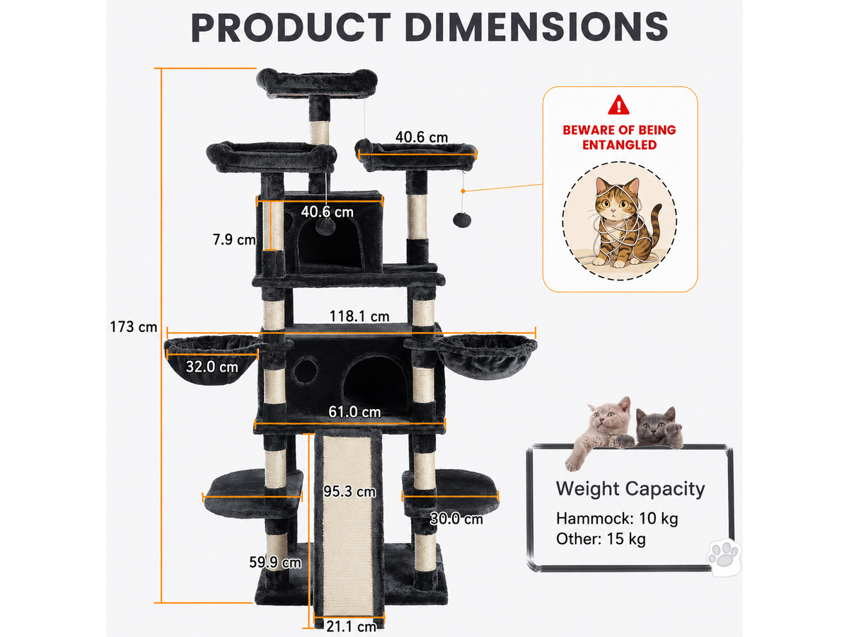 Cat Tree House Cat Scratching Posts Cat Tree Climbing Frame