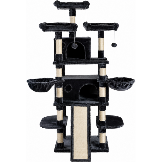 Multi Level Cat Tower with Condo Cat Tree House