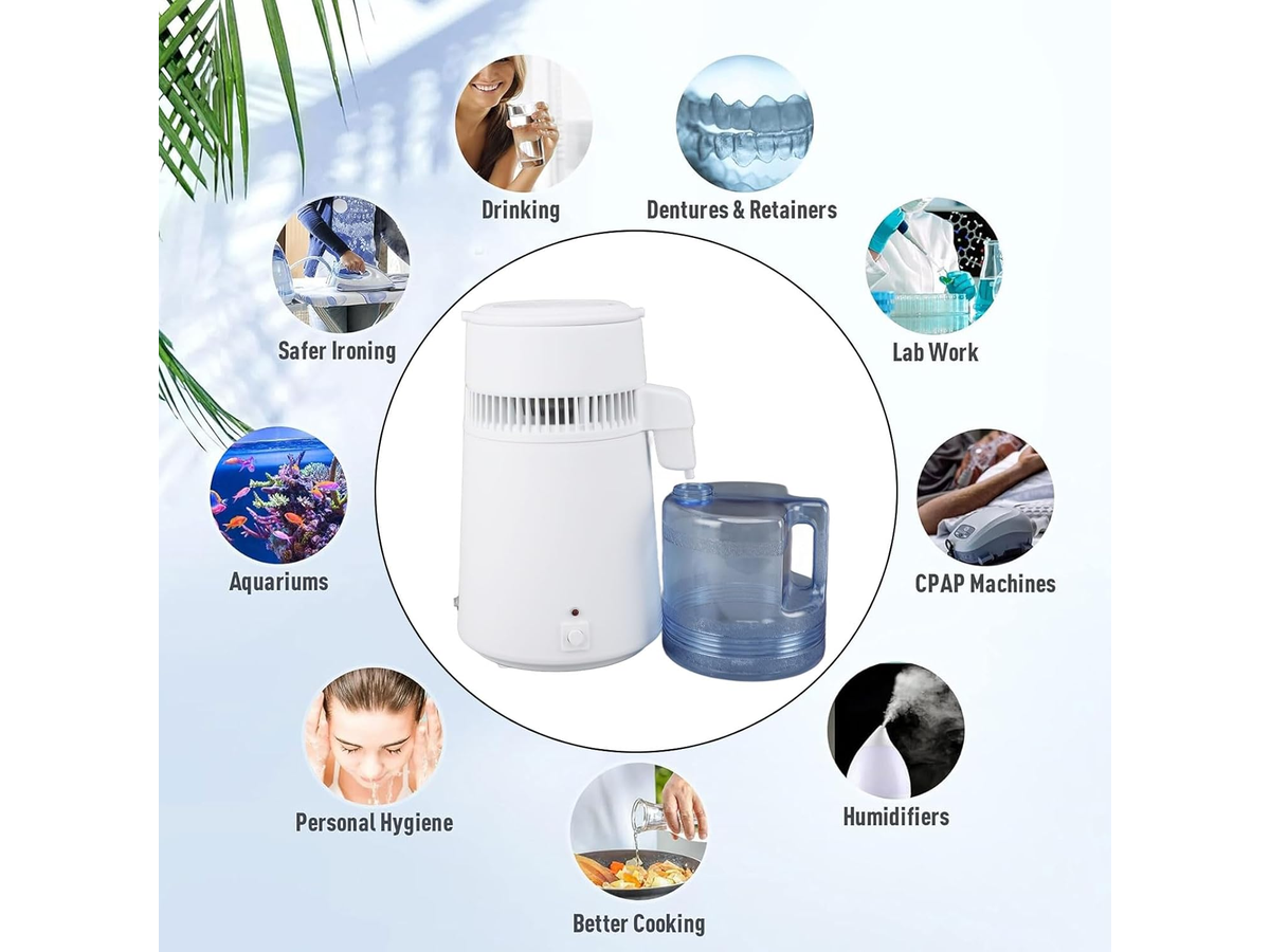 Water Distiller 4L Automatic Countertop Distilled Water Maker