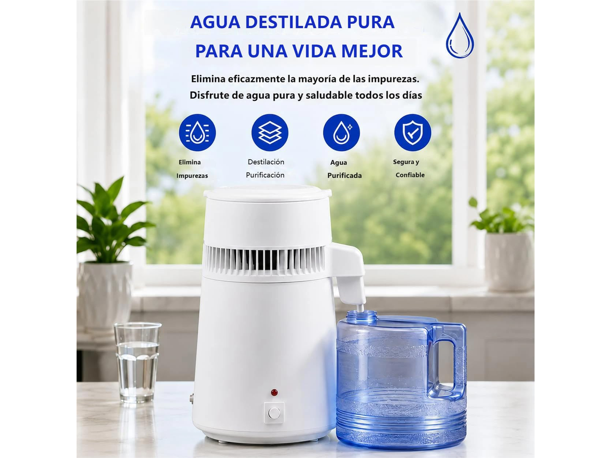 Water Distiller 4L Automatic Countertop Distilled Water Maker