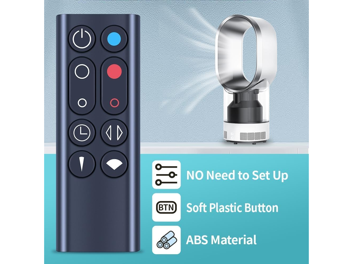 Remote Control for Dyson AM09 Replacement Remote for Dyson AM09 Hot + Cool Heater Fan