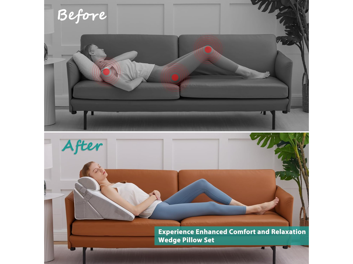 Orthopedic Bed Wedge Pillow Set