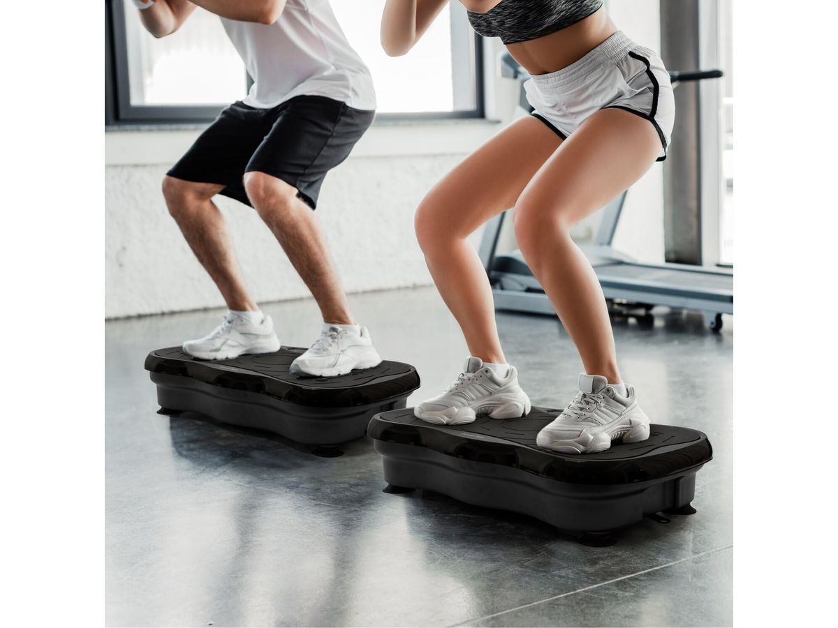 Vibration Plate Exercise Machine with Remote and Resistance Bands