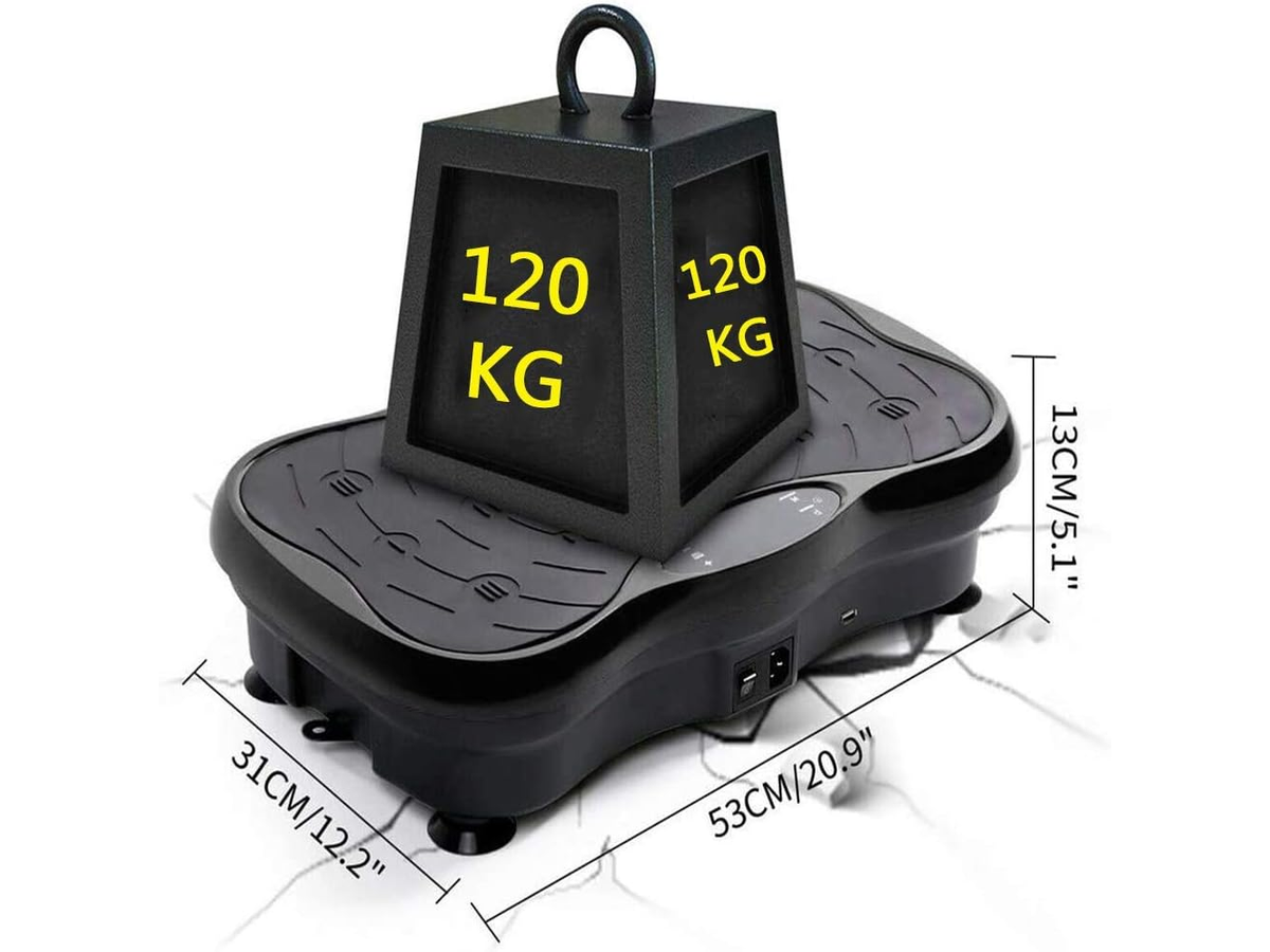 Vibration Plate Exercise Machine with Remote and Resistance Bands