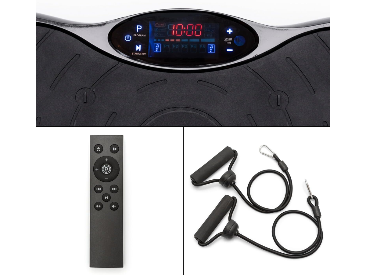 Vibration Plate Exercise Machine with Remote and Resistance Bands