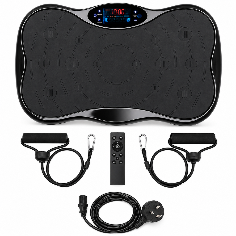 Vibration Plate Exercise Machine with Remote and Resistance Bands