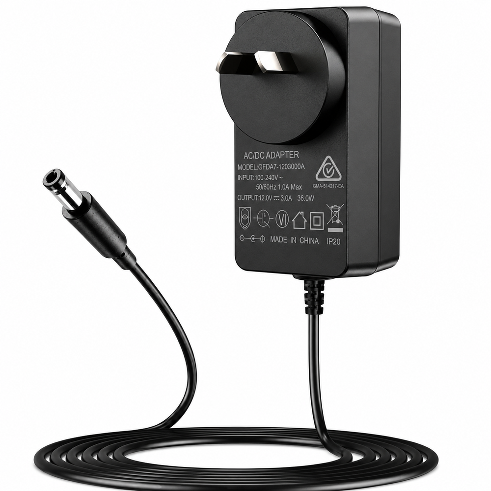 12V 3A Power Adapter 36W Regulated AC/DC Switching Power Supply