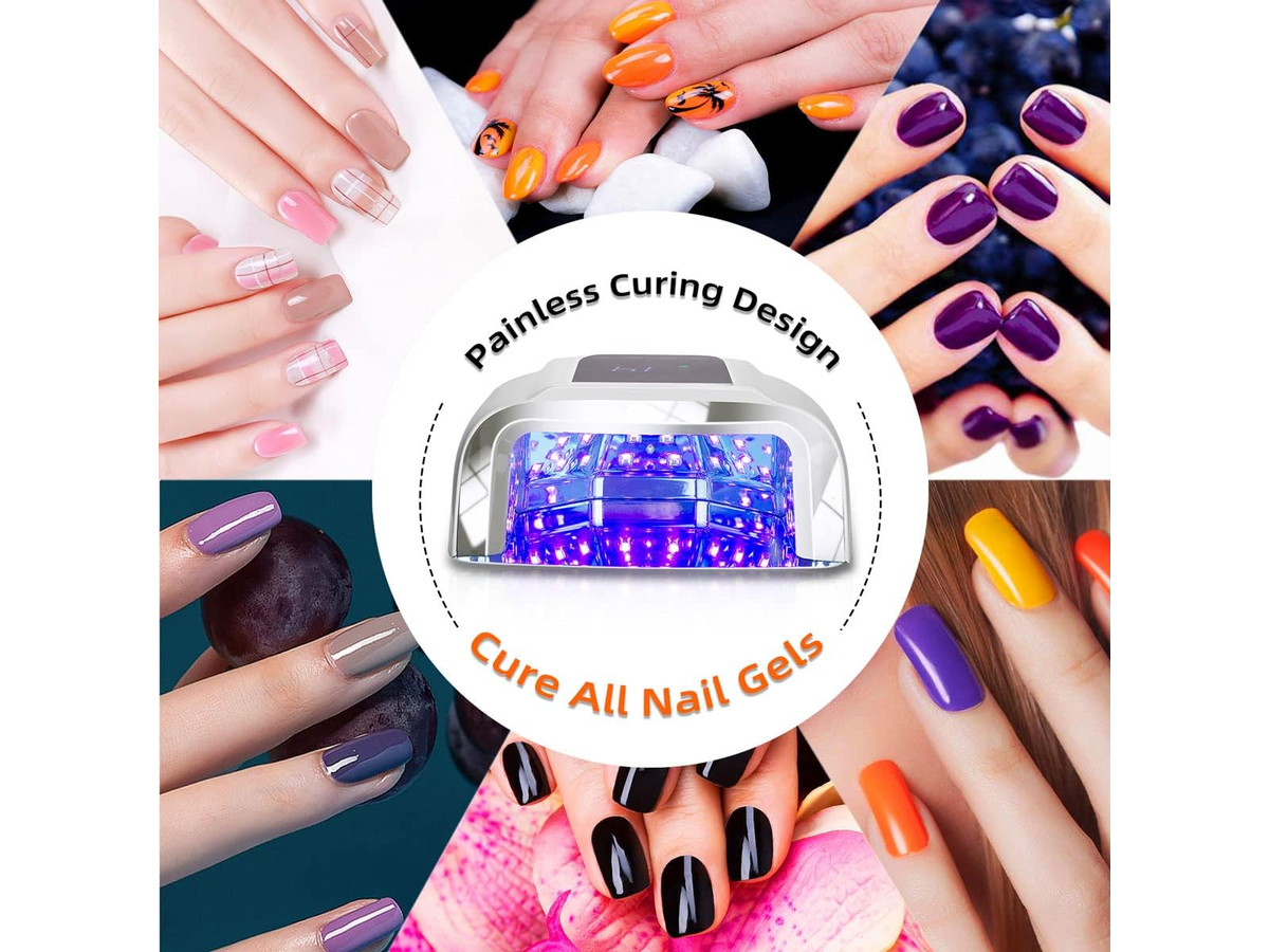 Cordless UV LED Nail Lamp 96W Rechargeable Cordless UV LED Nail Dryer with Auto Sensor
