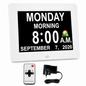 Digital Calendar Day Clock 8" Large IPS Display Clock with Day